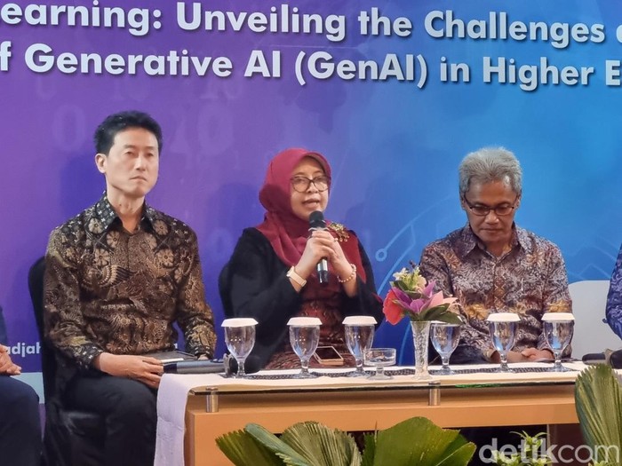 Direktur Pembelajaran dan. Kemahasiswaan Direktorat Jenderal Pendidikan Tinggi (Ditjen Dikti), Prof Suning Kusumawardani di Kota Jogja, DIY, Senin (29/7/2024).