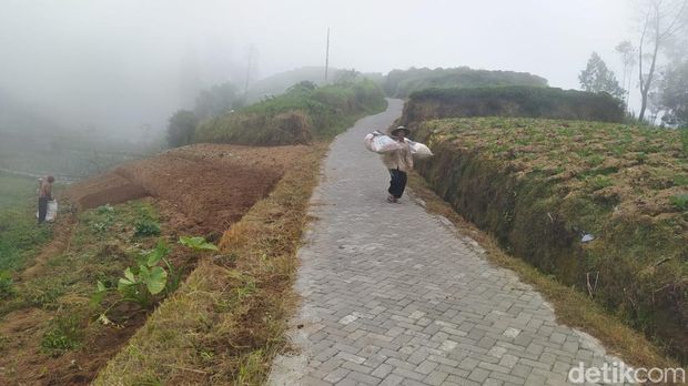 Lokasi kawasan Blumbangroto yang berada di Desa Adipuro, Kecamatan Kaliangkrik, Kabupaten Magelang, Senin (29/7/2024).