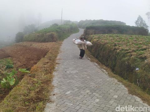 Lokasi kawasan Blumbangroto yang berada di Desa Adipuro, Kecamatan Kaliangkrik, Kabupaten Magelang, Senin (29/7/2024).