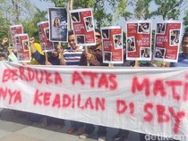 Tolak Ronald Tannur Bebas, Warga Sidoarjo Gaungkan #JusticeforDiniSera