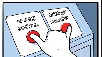 Menang sombong, kalah nggak mungkin. Wah juara mah bebas mau bilang apa. Foto: (X/Twitter)