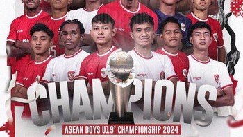 Kalau ini poster dari PSSI dan Timnas Indonesia. Selamat ya sudah jadi juara! Foto: (X/Twitter)