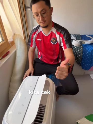 Pasang AC Portable di Kamar Atlet Indonesia di Desa Olimpiade Paris