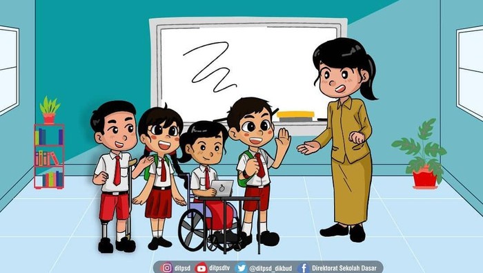 Pendidikan inklusif. (Dok ditpsd.kemdikbud.go.id)