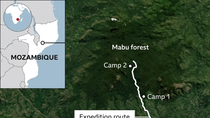 Pulau langit di Gunung Mabu Mozambik
