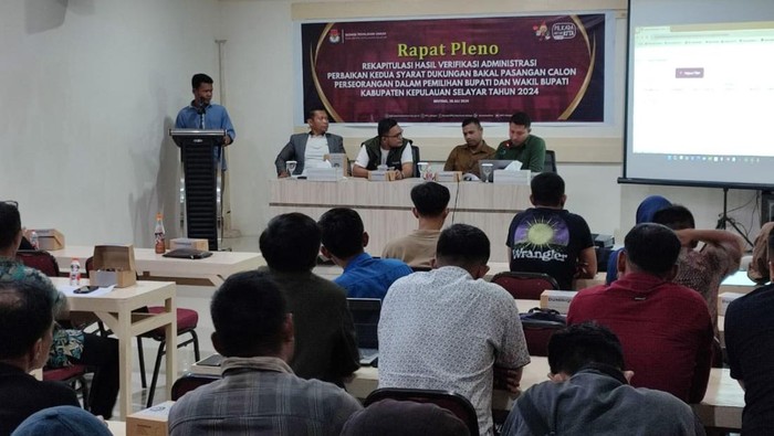 Rapat pleno KPU Selayar.