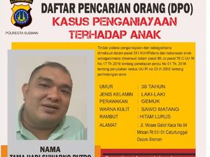 Dicari Dab! Tama Hadi DPO Kasus Penganiayaan Anak di Sleman
