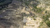 Ratusan hektare lahan pertanian dan perkebunan produktif di daerah itu rusak akibat beralih fungsi menjadi kawasan pertambangan emas ilegal.  