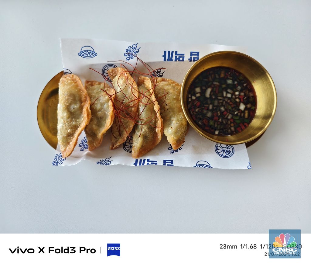 Vivo x Fold. (CNBC Indonesia/Novina)