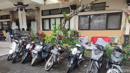 Barang bukti curanmor Polres Tabanan.
