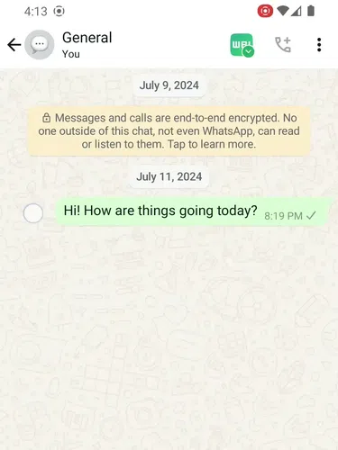Fitur double tap untuk react pesan WhatsApp