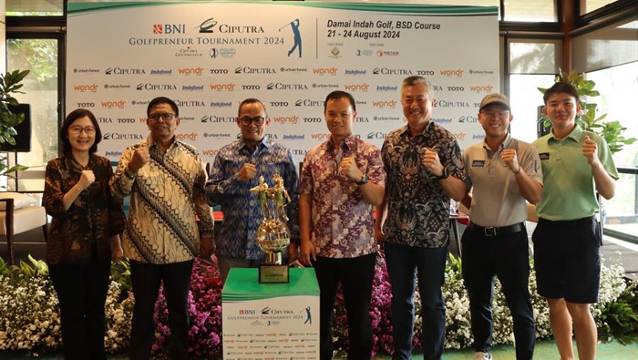 BNI Ciputra Golfpreneur Tournament kembali menjadi bagian dari kalender Asian Development Tour (ADT) pada tahun 2024. Turnamen yang memasuki penyelenggaraan kesembilan ini akan kembali dipertandingkan di Damai Indah Golf BSD Course pada 21-24 Agustus 2024 mendatang.