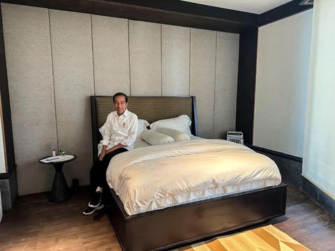 Jokowi spill penampakan kamar tidurnya di Istana Garuda IKN (dok Instagram Jokowi) Jokowi spill penampakan kamar tidurnya di Istana Garuda IKN (dok Instagram Jokowi)