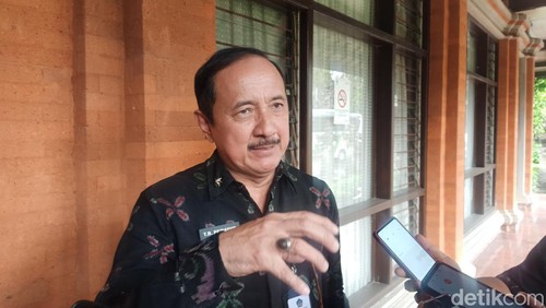 Kadispar Bali, Tjok Bagus Pemayun, saat ditemui di kantornya, Selasa (30/7/2024). (Ni Made Lastri Karsiani Putri/detikBali)
