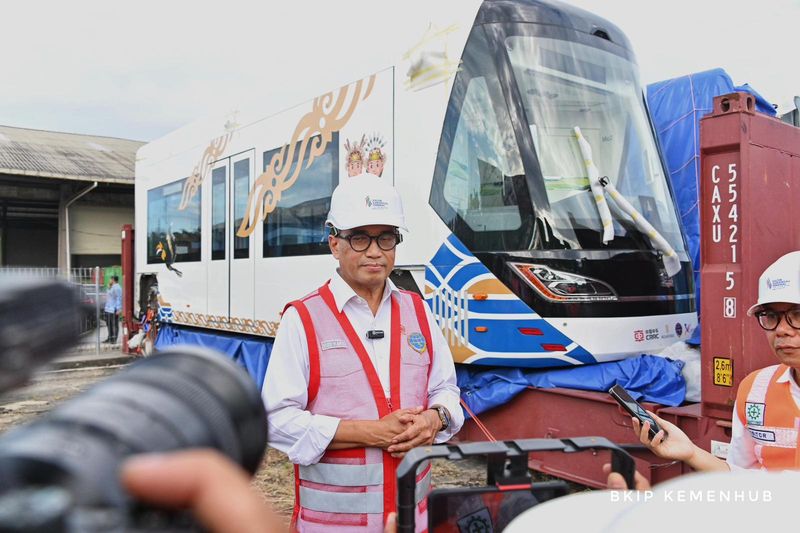 Kereta tanpa rel tiba di IKN