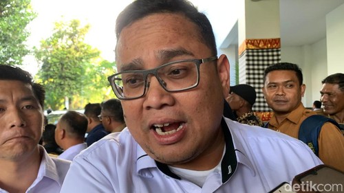 Ketua Bawaslu RI Rahmat Bagja di Nusa Dua, Badung, Selasa (30/7/2023). (Foto: Rizki Setyo Samudero/detikBali)