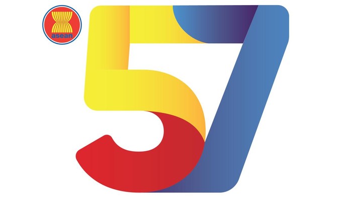 Logo HUT ke-57 ASEAN Tahun 2024