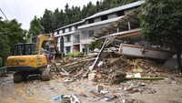 Semua korban tewas berada di provinsi Hunan. Hujan lebat telah turun di Hunan timur selama berhari-hari saat Badai Tropis Gaemi bergerak ke daratan setelah menerjang daratan dengan kekuatan topan di provinsi tetangga Fujian di pesisir China. Chen Zhenhai/Xinhua via AP 