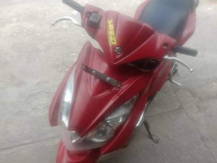 Penampakan motor Suzuki Skydrive yang sebelumnya milik terduga maling di Ponjong, Gunungkidul. Korban mengaku motor pelaku ditukar dengan motor Beat miliknya, Senin (29/7/2024).