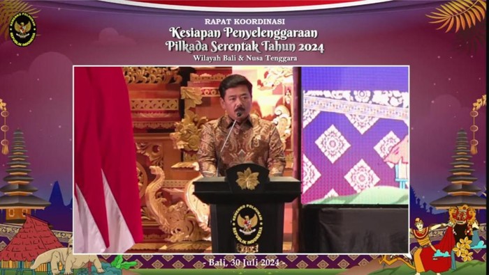 Menko Polhukam Hadi Tjahjanto (Tangkapan layar YouTube Kemenko Polhukam).).