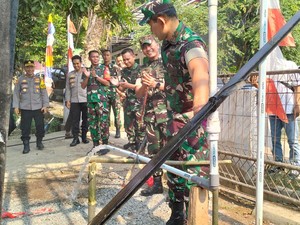 TNI AD Resmikan 2 Titik Sumur Bor di Jonggol Bogor