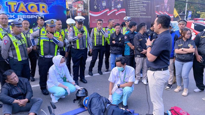 Polresta Malang Kota Gelar Pelatihan PPGD dan Launching Tim TAQR