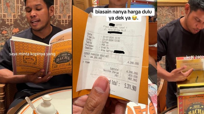 TikToker Iben MA Pesan Kopi Paling Mahal di Bacha Coffee, Habis Rp 5 Juta!
