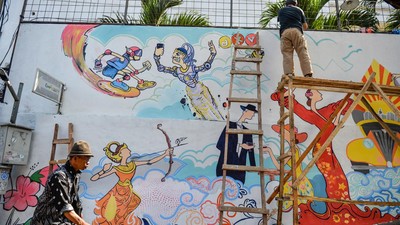 Warna-warni Mural Percantik Wisata Kampung Braga