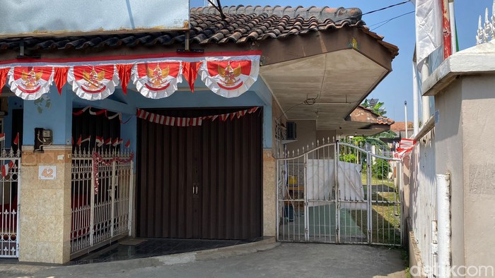 Daycare di Harjamukti, Depok terlihat dalam kondisi tutup. Daycare ini menjadi lokasi balita 2 tahun diduga dianiaya.
