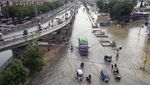 Penampakan Banjir Rendam Kawasan Karachi Pakistan