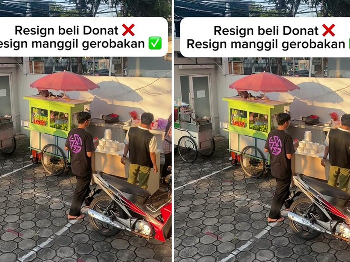 Ketika resign panggil gerobak kali lima, ide tersebut langsung viral di TikTok.