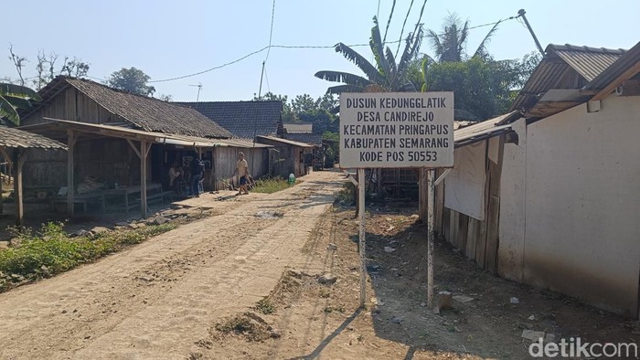 Kondisi Dusun Kedungglatik yang terdampak proyek Bendungan Jragung, Kabupaten Semarang, Rabu (31/7/2024).