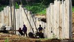 Potret Terkini Proyek Pelebaran Sungai Ciliwung di Rawajati