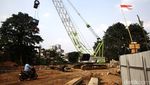 Potret Terkini Proyek Pelebaran Sungai Ciliwung di Rawajati