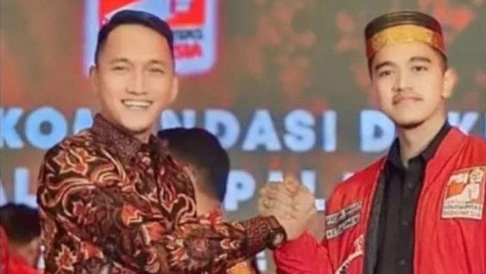 Kepala Inspektorat Kota Palopo, Subair mengunggah foto bakal calon wali kota (bacawalkot) Palopo, Farid Kasim Judas (FKJ) bersama Ketua Umum PSI.