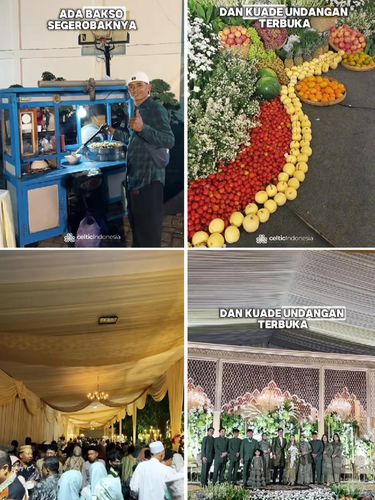 Acara pernikahan ada beragam kuliner khas Jawa Timur, yang paling bikin takjub ada 13 orang yang mendapatkan hadiah umrah gratis. Acara pernikahan ada beragam kuliner khas Jawa Timur, aneka buah dan sayur, yang paling bikin takjub ada 13 orang yang mendapatkan hadiah umrah gratis.