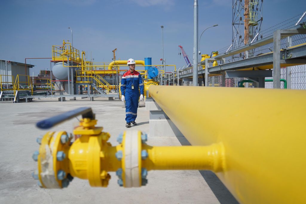 Fasilitas Penerima Gas atau On Shore Receiving Facilites (ORF) Pipa Transmisi Gas Cirebon-Semarang (Cisem) Tahap 1 di Tambak Rejo, Semarang, Jawa Tengah, yang dioperasikan PT Pertamina Gas (Pertagas). (Dok. Pertagas)