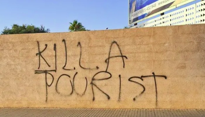 Grafiti bunuh turis bermunculan di Spanyol