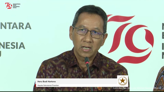 Kepala Sekretariat Presiden Heru Budi Hartono