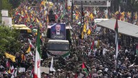 Kematian Haniyeh diumumkan oleh Garda Revolusi Iran, yang mengatakan bahwa ia dan pengawalnya tewas dalam sebuah serangan terhadap akomodasi mereka di ibu kota Iran pada pukul 02:00 dini hari (2230 GMT) pada hari Rabu (31/7). AP/Vahid Salemi