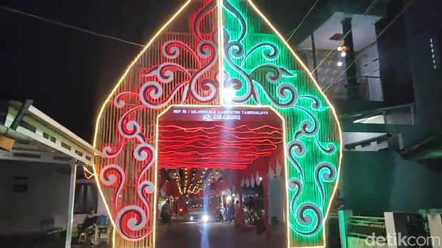 Lorong Merah Putih di Kampung Cibahong, Tasikmalaya