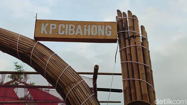 Lorong Merah Putih di Kampung Cibahong, Tasikmalaya