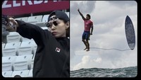 Selain dari arena Menembak, ada pula atlet surfing Gabriel Medina yang viral. Foto: Dok. Internet (Twitter/X)
