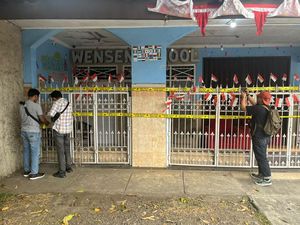 Polisi Segel Wensen School TKP Bayi dan Balita Dianiaya Meita Irianty