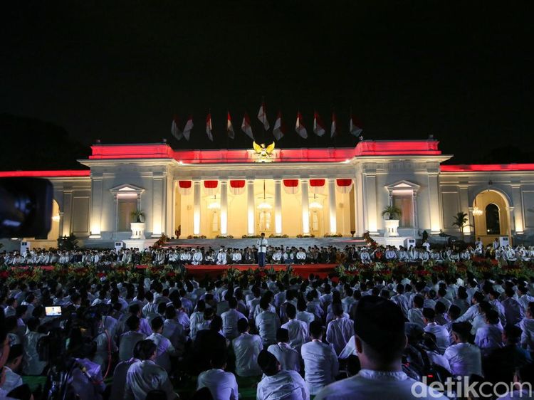Potret Zikir Kebangsaan Jelang HUT Ke-79 RI di Istana