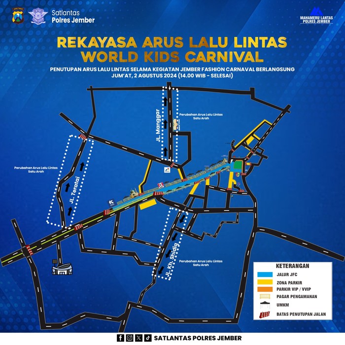 Rekayasa Lalu Lintas Jember Fashion Carnival