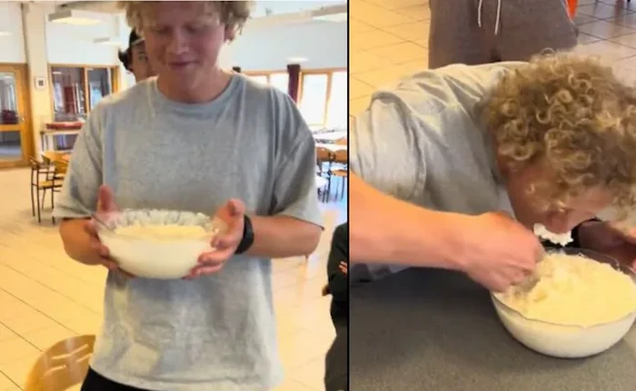 Rekor dunia makan bubur oatmeal