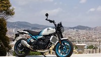 Guerrilla 450 merupakan motor naked pertama Royal Enfield yang bermain di kelas menengah antara 350cc dan 500cc. Mesin tersebut menggunakan milik Himalayan 450 yang telah meluncur lebih dulu. Foto: Doc. Royal Enfield