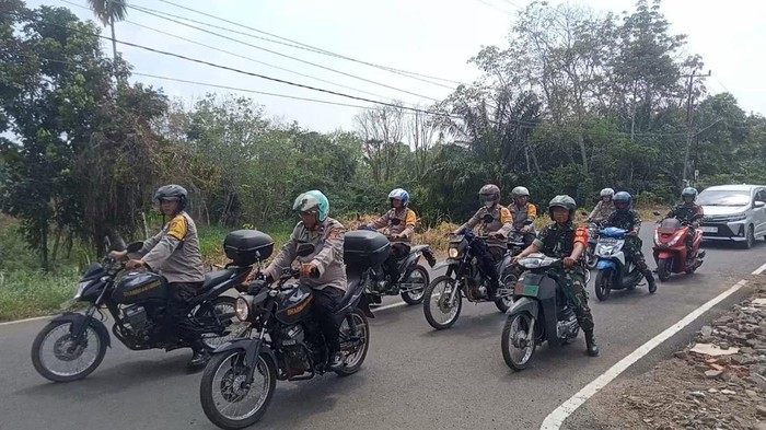 TNI-Polri patroli lahan rawan kebakaran di Lubuklinggau.