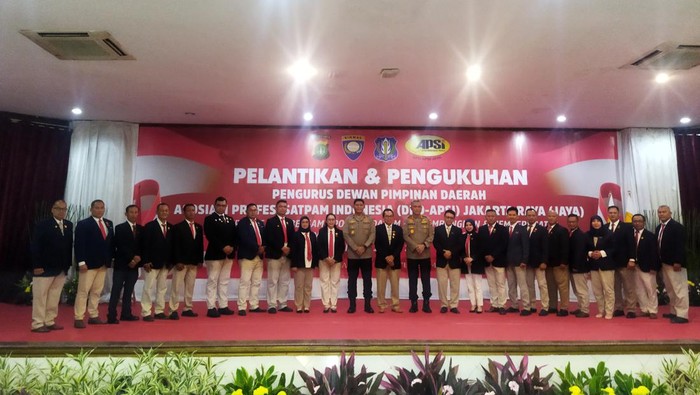 Wakapolda Metro Jaya Brigjen Djati Wiyoto Abadhy menghadiri pengukuhan Asosiasi Profesi Sekuriti Indonesia (APSI).